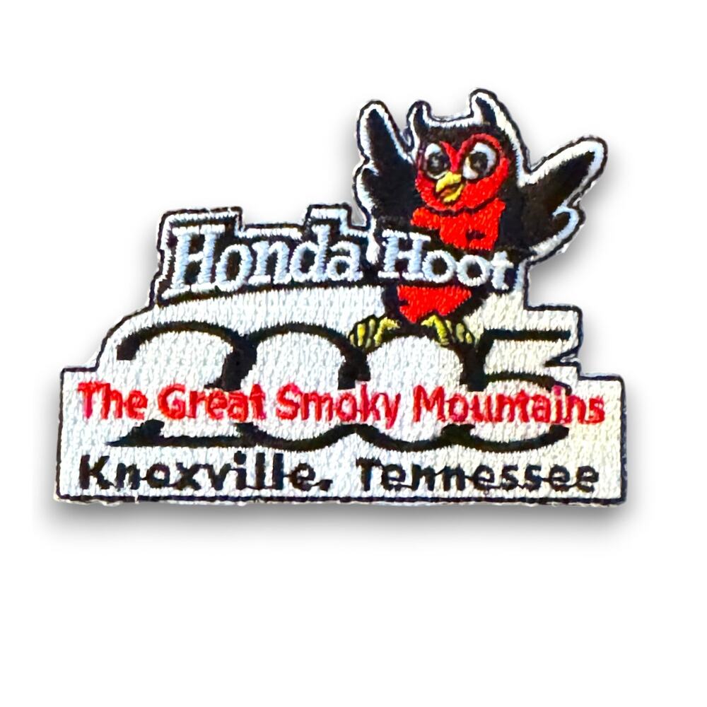 Vintage 2005 Honda Hoot Great Smoky Mountains Knoxville Tennessee Patch